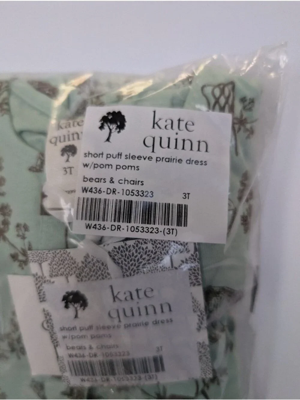 Kate Quinn Organic Cotton Puff Sleeve Prairie Dress 3T Beats & Chairs Goldilocks